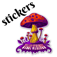 Image 1 of Billy Strings Magic Mushroom Stickers (2 per order!)
