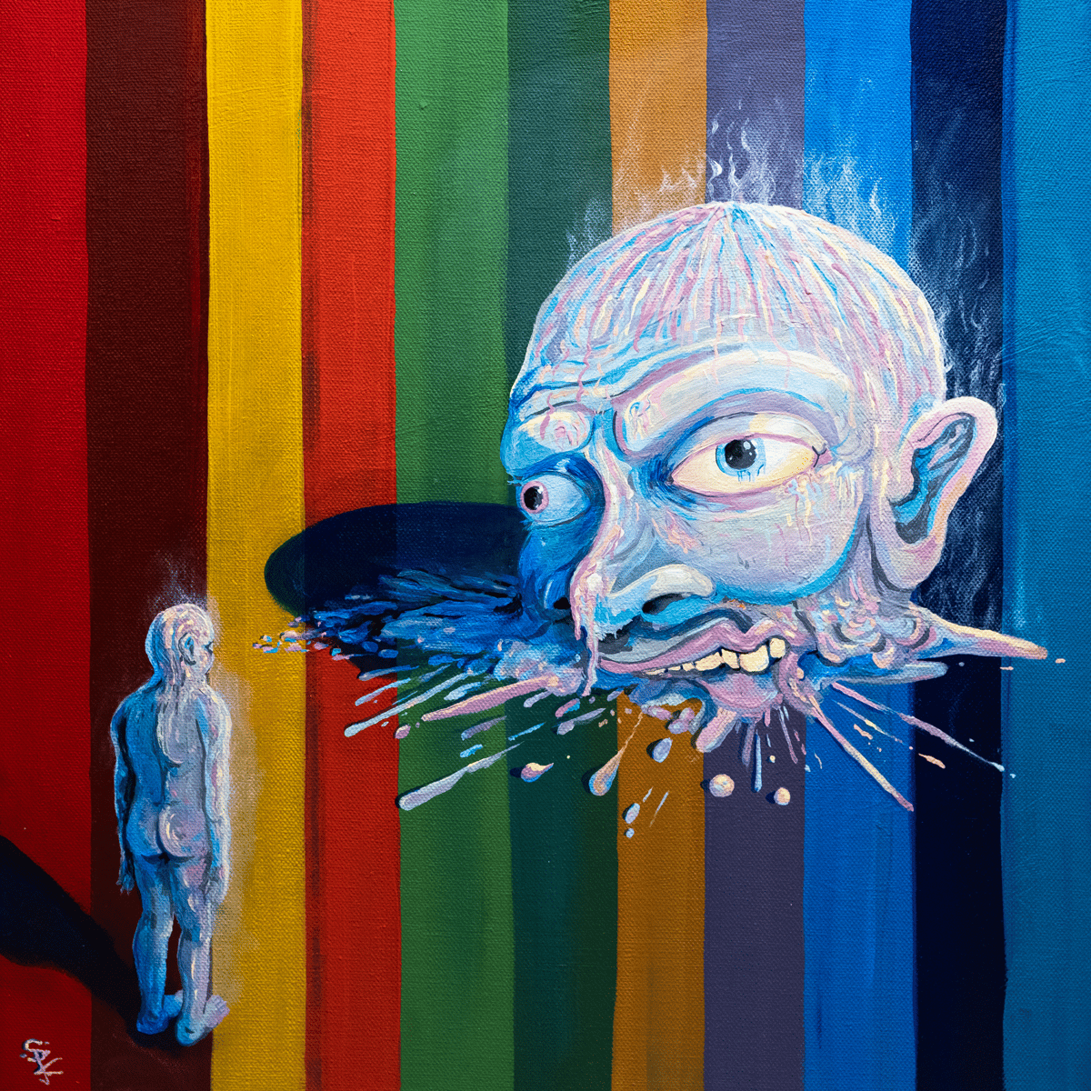Image of Chromatic Dreams - 41cm x41cm Acrylic on canvas  