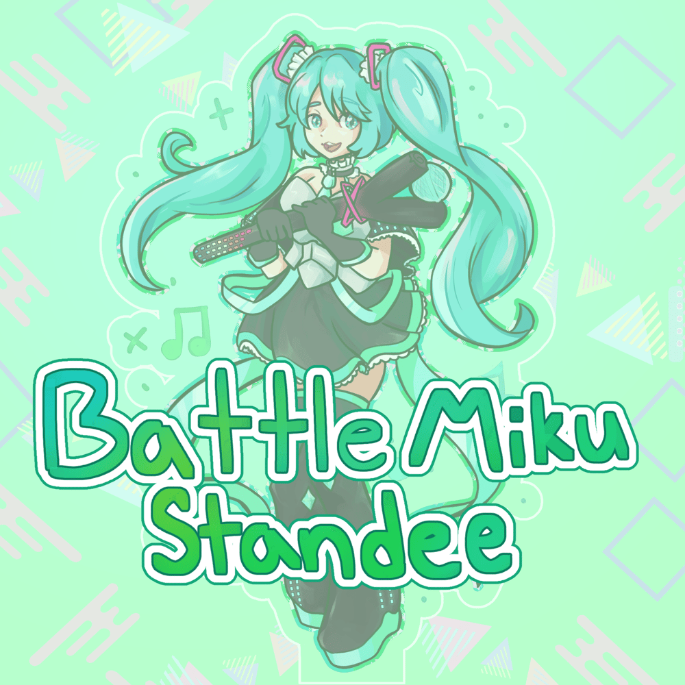Image of Battle Miku Rainbow Acrylic Standee by JINKO