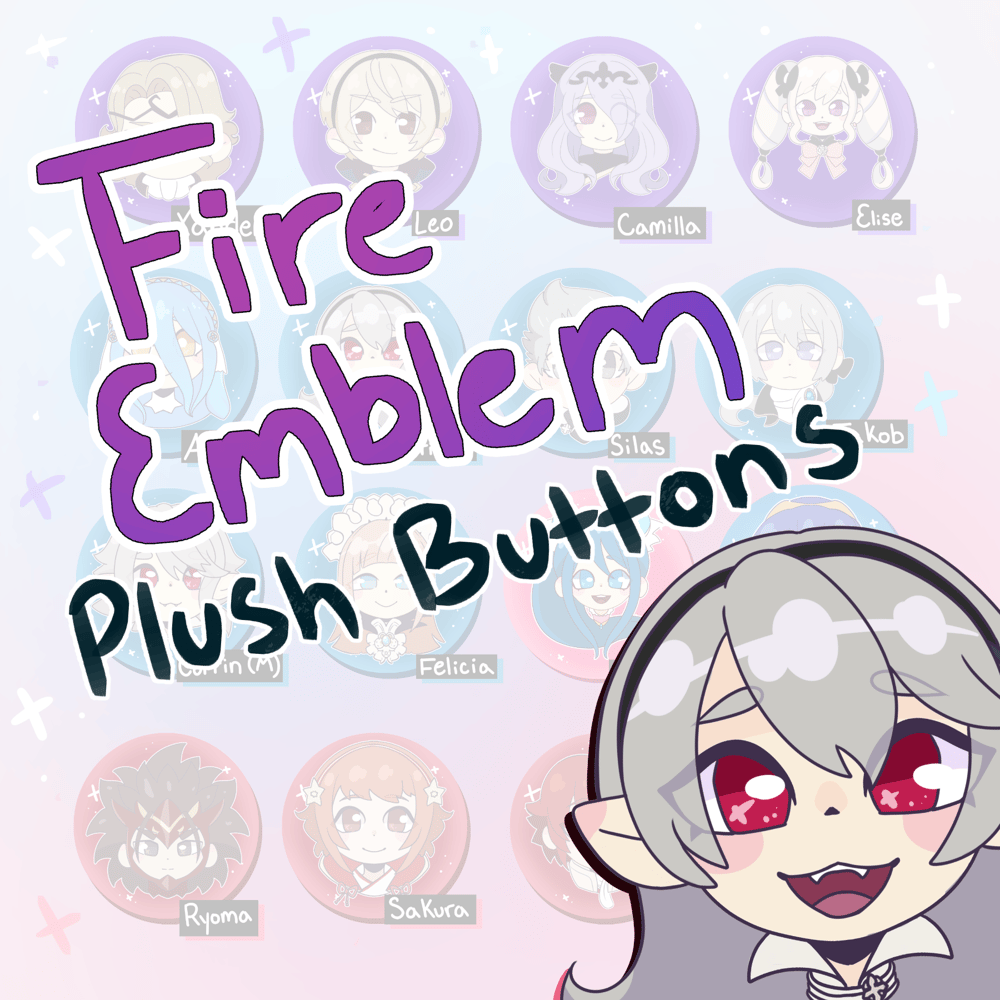 Image of Fire Emblem Plush Buttons by JINKO