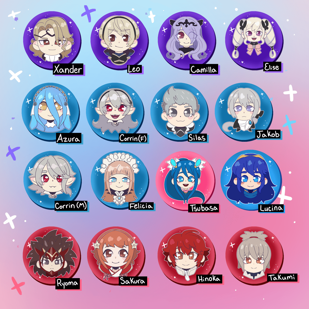 Image of Fire Emblem Plush Buttons by JINKO
