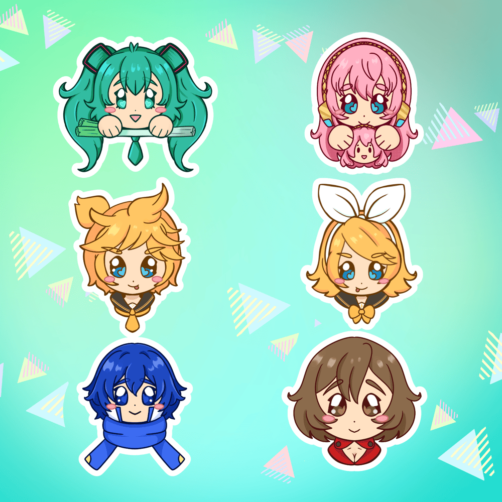 Image of Vocaloid Vinyl Stickers by Jinko