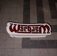 Image 5 of Billy Strings "Wargasm" ambigram stickers 2 for $5