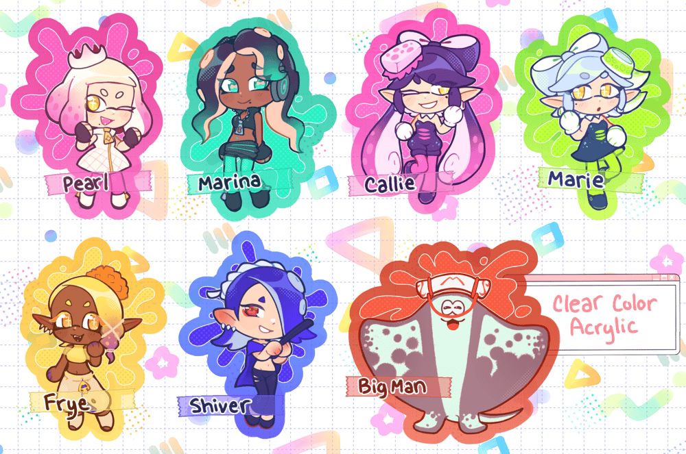 Image of Splatoon Charms by Robin