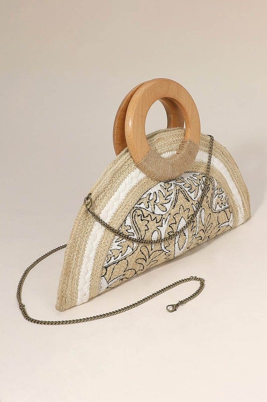 Image of The Woven Marli Clutch