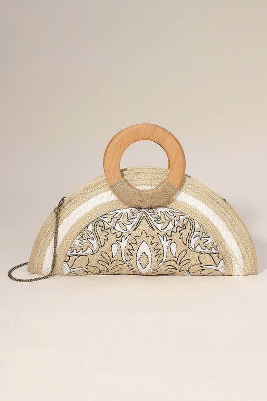 Image of The Woven Marli Clutch