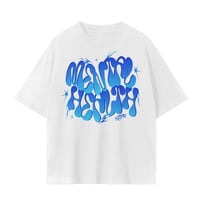 Image 2 of MHM GRAFITTI TEE - BLUE ICE