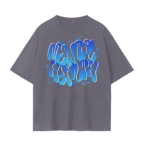 Image 3 of MHM GRAFITTI TEE - BLUE ICE