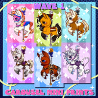 Image 1 of Furry: Carousel Horse Mini Prints