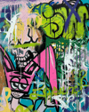 MISFIT SUMMERCAMP | 28X22 ACRYLIC & SPRAYPAINT ON CANVAS