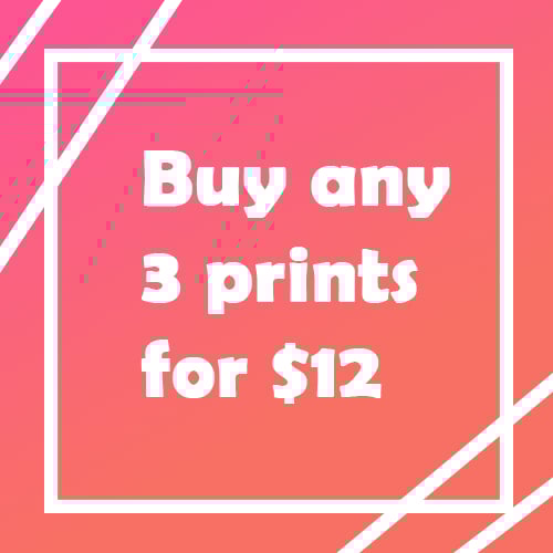 Image of Buy Any 3 Mini Prints For $12