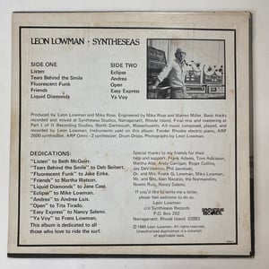 Image of Leon Lowman "Syntheseas"