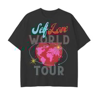 Image 1 of LOVE IS UNIVERSAL TEE BLACK 