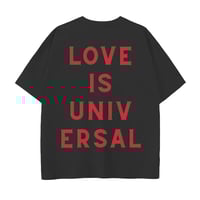 Image 2 of LOVE IS UNIVERSAL TEE BLACK 