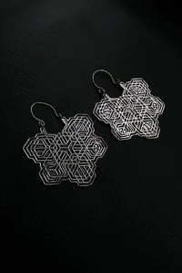 Image 1 of Sacred Geometry Earrings (Silver/Brass)