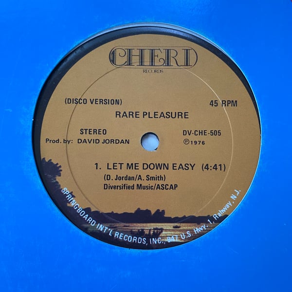Image of Rare Pleasure "Let Me Down Easy"