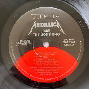 Image of Metallica "Ride The Lightning"