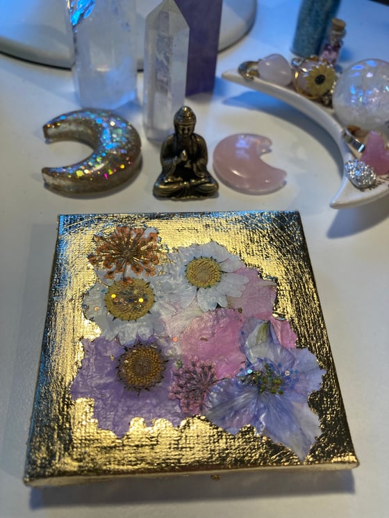 Image of Mini floral canvas 