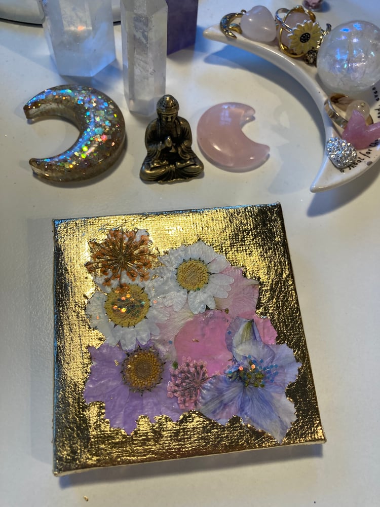 Image of Mini floral canvas 