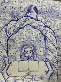 Christian Gothic Love (original ink pen sketch)