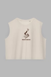 Image 2 of Trust Issues Vest: Ivory - Brown