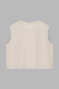Image 3 of Trust Issues Vest: Ivory - Brown