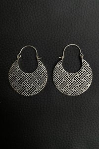 Image 1 of Sayagata Earrings (Silver/Brass)