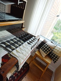 Image 5 of Waffle Woven Cushion | Sustainable British Wool Pillow