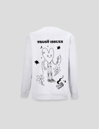 Image 1 of PREORDER Trust Issues Crewneck: Ash Grey - Black