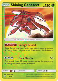 Shining Genesect - Shining Legends - Near Mint