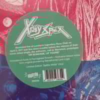 Image 3 of X-RAY SPEX  ''live at the roxy club'' lp