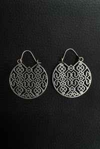 Image 1 of Geometric Small Earrings (Silver/Brass)