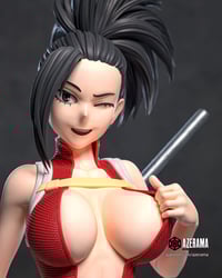 Image 2 of 3D Printed Momo Yaoyorozu – My Hero Academia Fan Model (Pre-Sanded, Unpainted & Unassembled