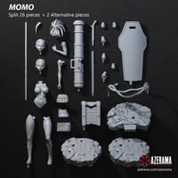 Image 3 of 3D Printed Momo Yaoyorozu – My Hero Academia Fan Model (Pre-Sanded, Unpainted & Unassembled