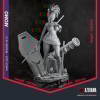 Image 5 of 3D Printed Momo Yaoyorozu – My Hero Academia Fan Model (Pre-Sanded, Unpainted & Unassembled