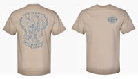 Eagle T-shirt Tan  on Gilden heavy cotton 