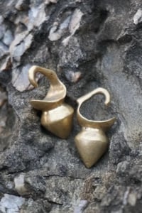 Image 1 of Antique Rajasthani Vessel Earweights 4mm