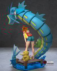 Image 2 of 3D Printed Misty & Water-Type Pokémon Fan Figure (Pre-Sanded, Unpainted & Unassembled)