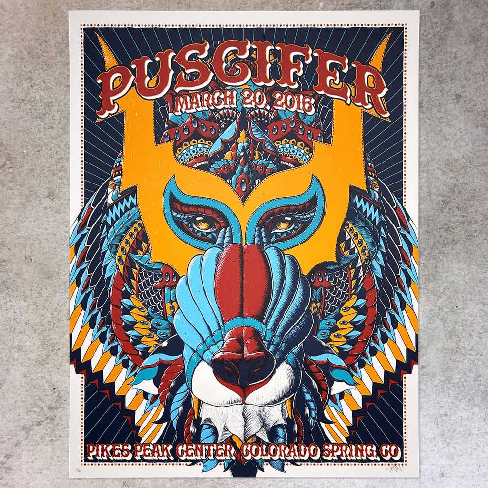 Image of Puscifer Colorado Spring 2016 Poster