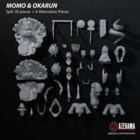 Image 2 of 3D Printed Okarun & Momo Figurine – DanDaDan Fan Model (Pre-Sanded, Unpainted & Unassembled)