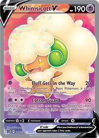 Whimsicott V (Full Art) - SWSH09: Brilliant Stars- Lightly Played