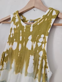 Image 5 of PRISSY VINTAGE Reworked hand tie dye ribbed midi maxi dress UK 8 10