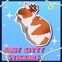 Image 1 of Furry: Angy Kitty Stickers