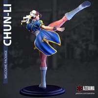 Image 2 of 3D Printed Chun-Li Figurine – Street Fighter Fan Model (Pre-Sanded, Unpainted & Unassembled)