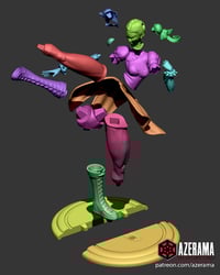Image 4 of 3D Printed Chun-Li Figurine – Street Fighter Fan Model (Pre-Sanded, Unpainted & Unassembled)