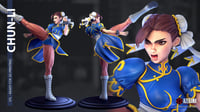 Image 5 of 3D Printed Chun-Li Figurine – Street Fighter Fan Model (Pre-Sanded, Unpainted & Unassembled)