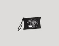 Image 3 of The Kiss Clutch: Black - White