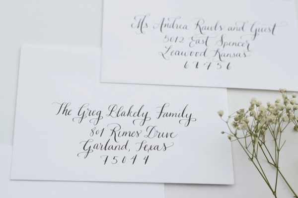Image of Handwritten Calligraphy Envelope Addressing 