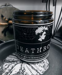 Deathrock/ Leather, Clove and Teakwood scented candle
