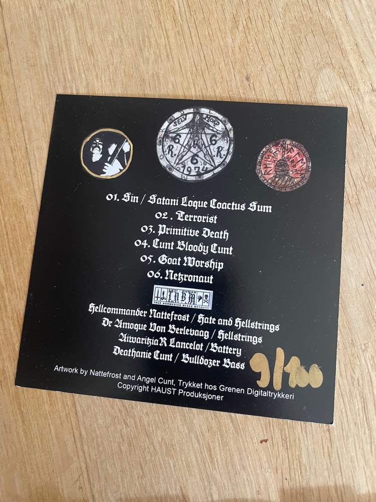 Image of Nattefrost rare demo CD-R Signed